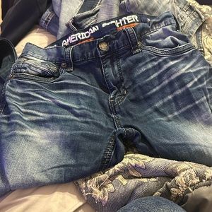 American Fighter Men’s Buckle Jeans 34w